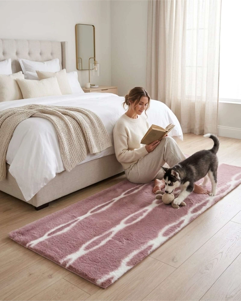 ALFOMBRA BAJADA DE CAMA PIEL SINTE TICA SOFT 07 - 1