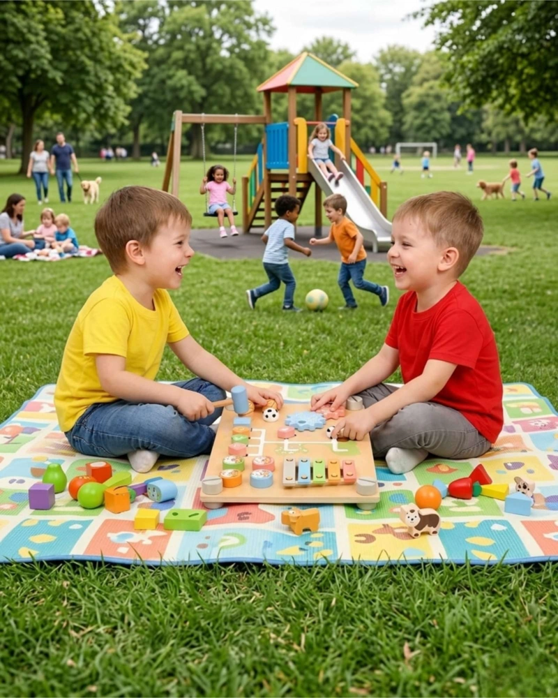 TABLERO SENSORIAL MONTESSORI MADERA ACTGEIVIDADES DIDACTICAS BEBE - 4