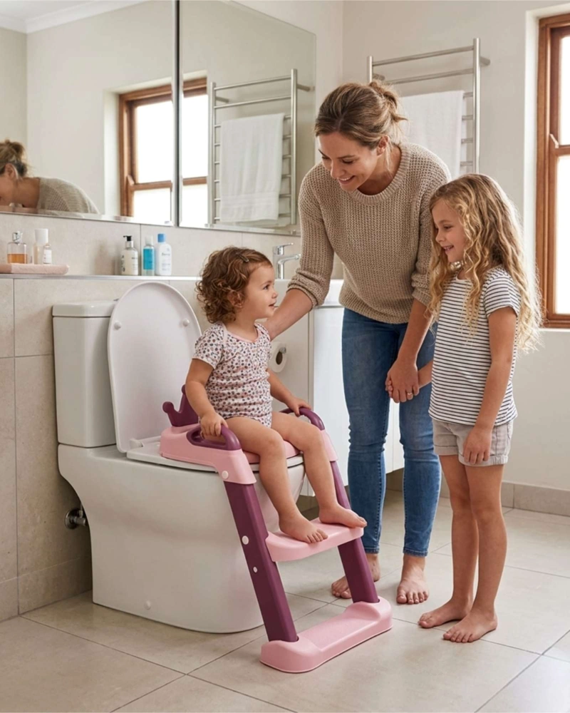 ALZADOR BAÑO INFANTIL ESCALERA PASAMANOS REDUCTOR - 1