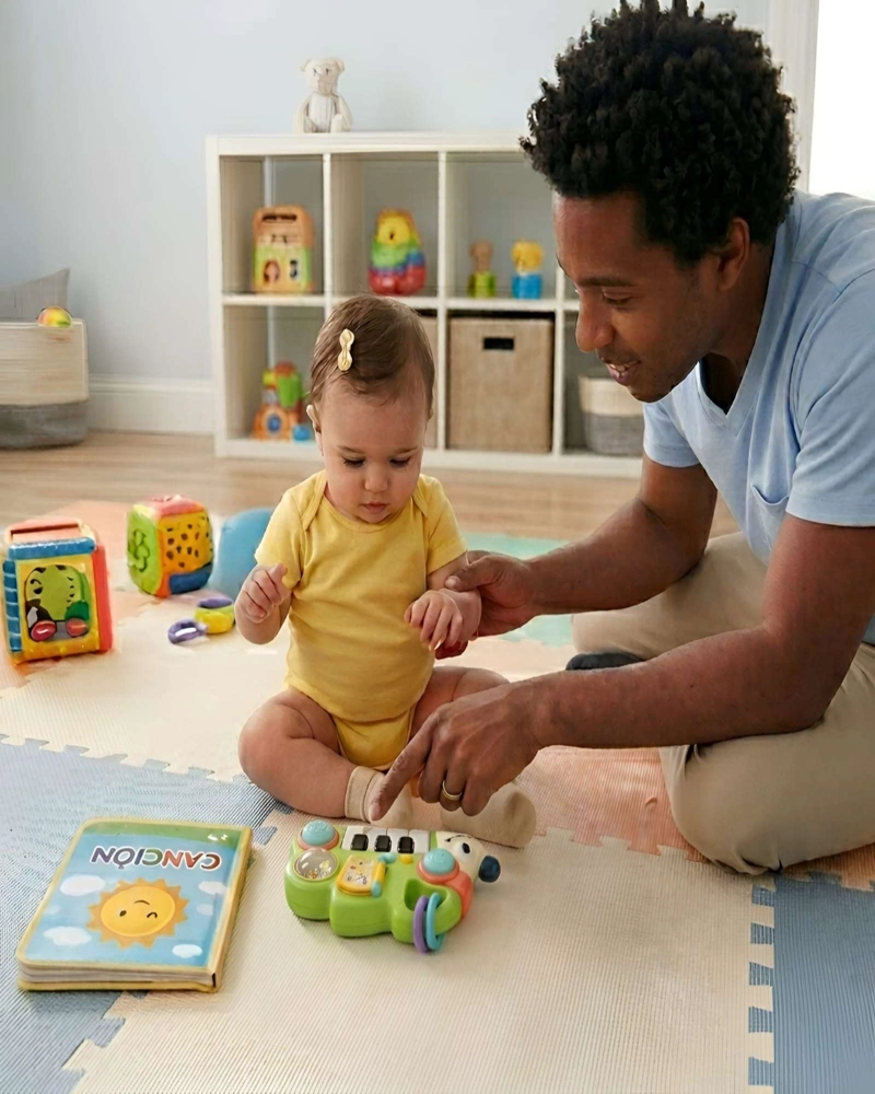 JUGUETE DIDACTICO PIANO ERIZO MUSICAL ESTIMULACION INFANTIL - 1