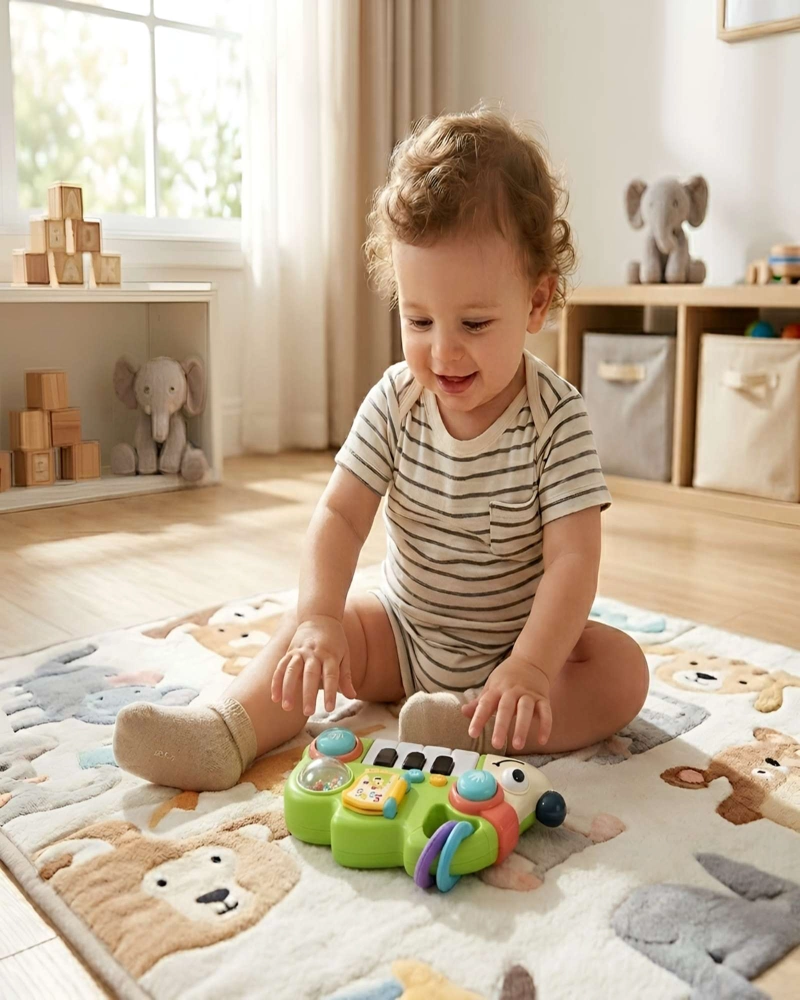 JUGUETE DIDACTICO PIANO ERIZO MUSICAL ESTIMULACION INFANTIL - 2