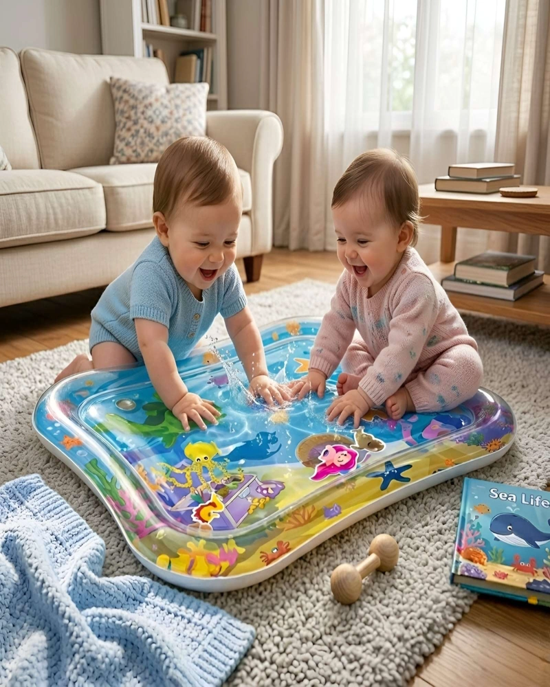 ALFOMBRA DE AGUA PARA BEBE TAPETE ESTIMULACION SENSORIAL - 1