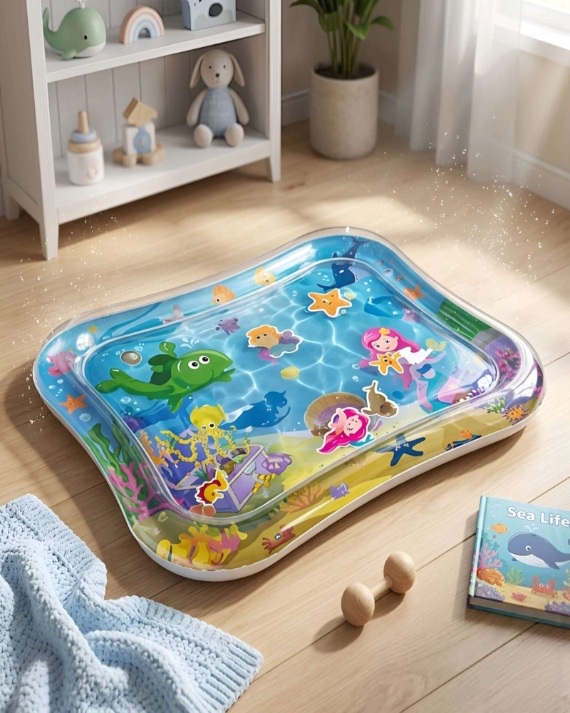 ALFOMBRA DE AGUA PARA BEBE TAPETE ESTIMULACION SENSORIAL - 4