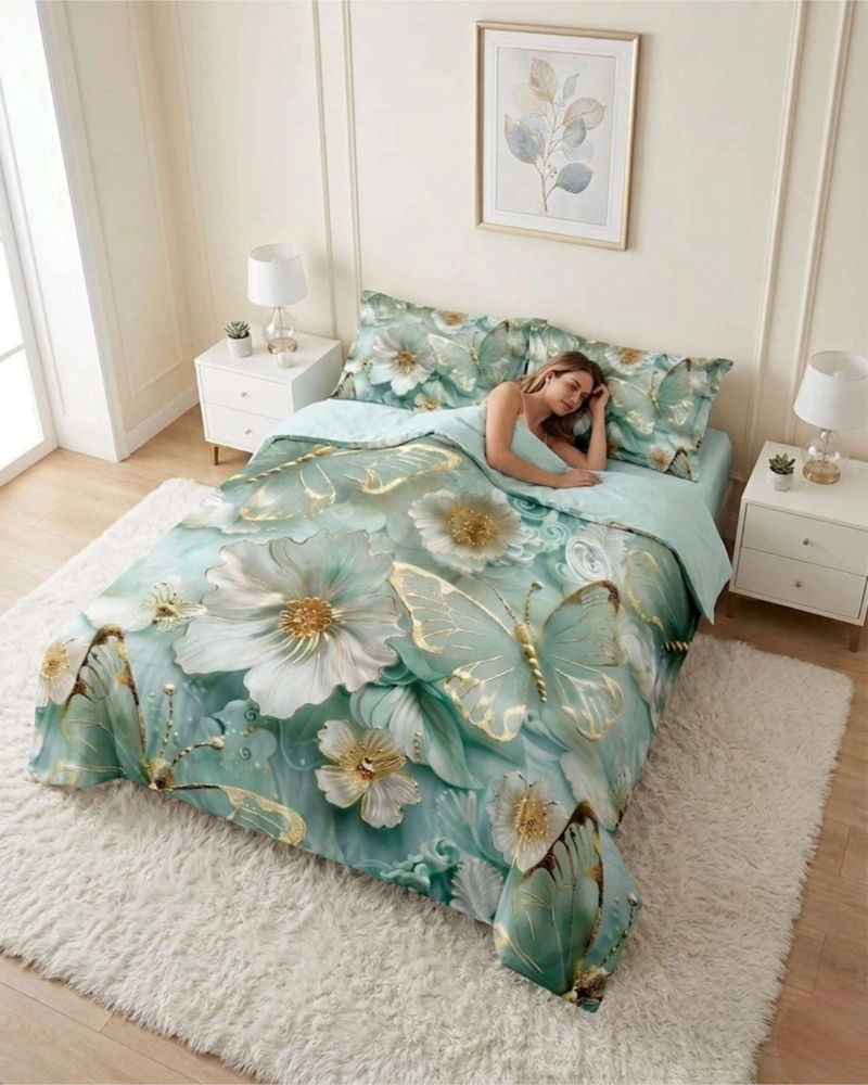 QUILT DE VERANO 5D CUBRECAMA LIGERO TRANSPIRABLE 2 PLAZAS - 1
