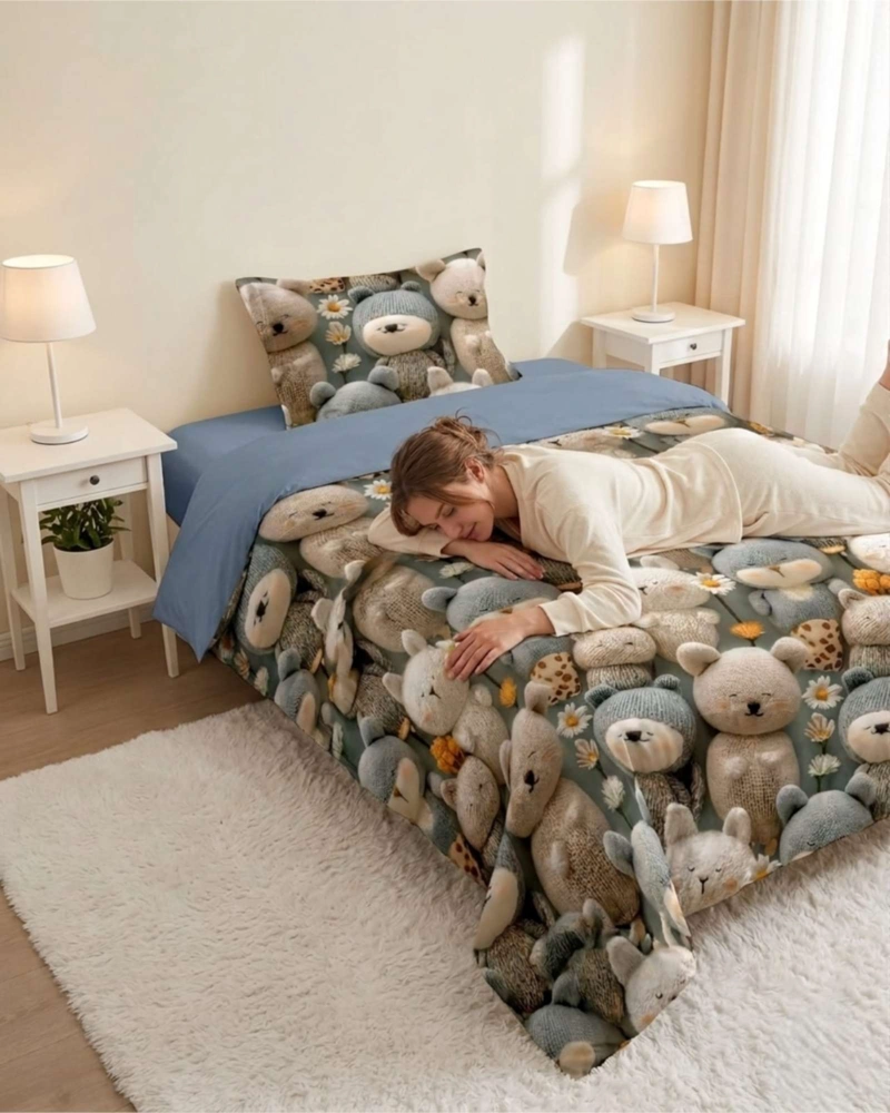 QUILT DE VERANO 5D CUBRECAMA LIGERO TRANSPIRABLE PLAZA Y MEDIA - 4
