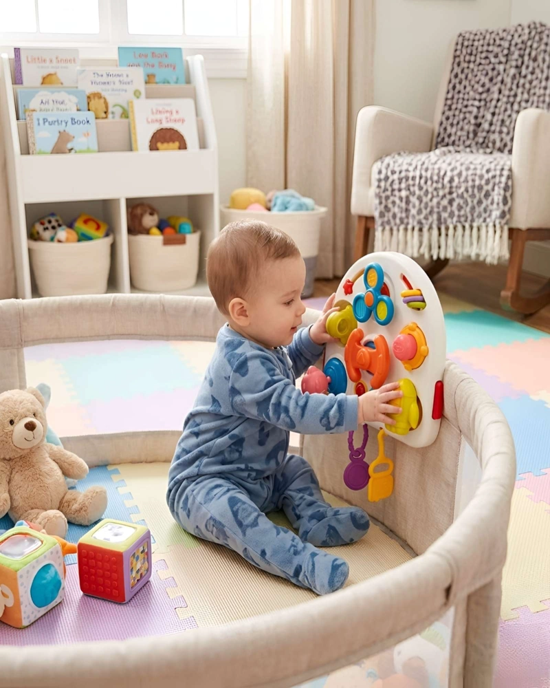 TABLERO DIDACTICO MONTESSORI 3 EN 1 - 3