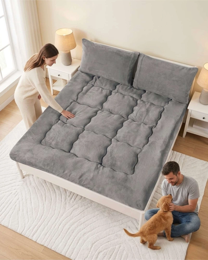 CUBRE COLCHON PREMIUM PLUSH ACOLCHADO 2 PLAZAS - 6