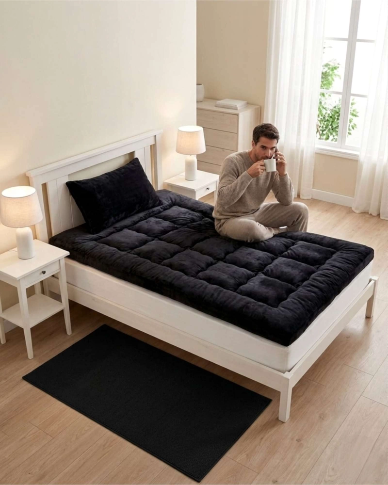 CUBRE COLCHON PREMIUM PLUSH ACOLCHADO PLAZA Y MEDIA - 2