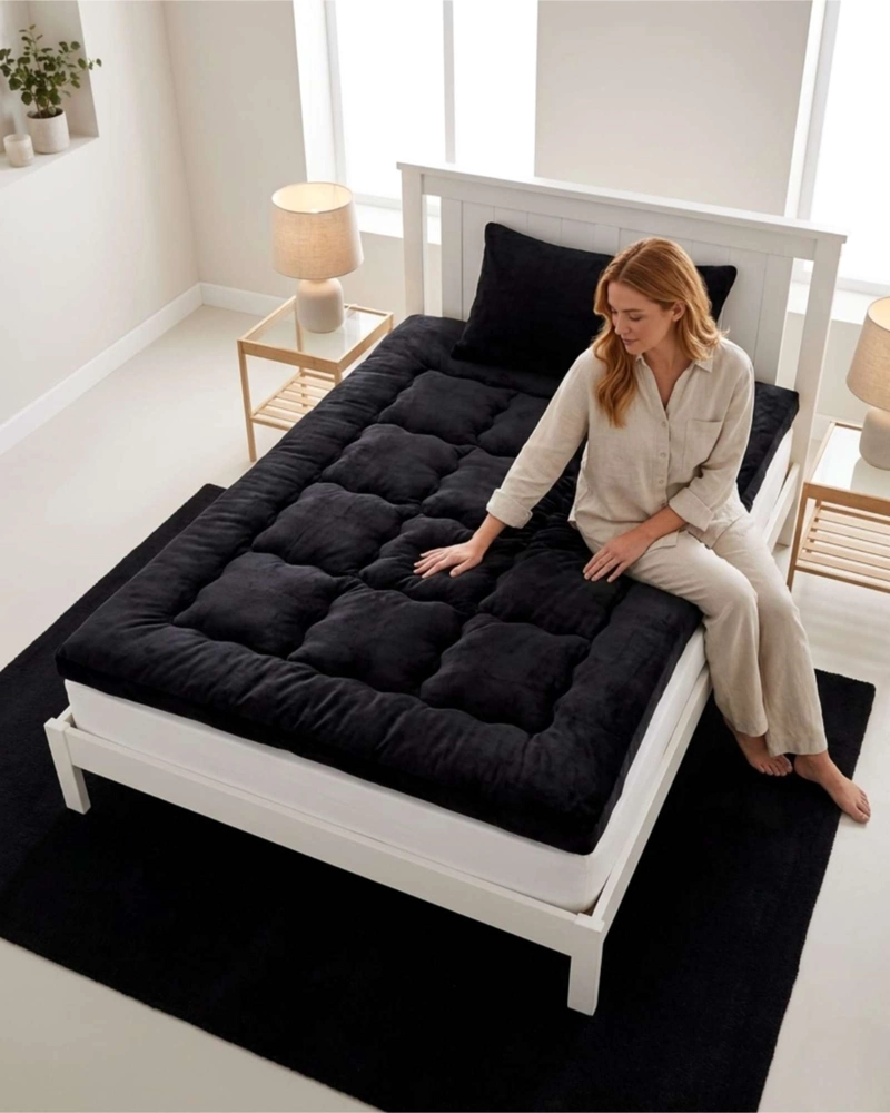 CUBRE COLCHON PREMIUM PLUSH ACOLCHADO PLAZA Y MEDIA - 5
