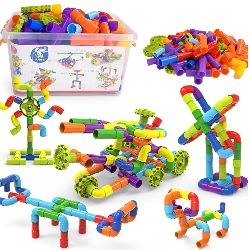 UGUETE DE CONSTRUCCION STEM: TUBOS Y CONECTORES 3D - 6