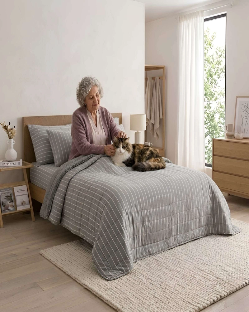 QUILT PALMA CATIONIC KING CON REVERSO DE CHIPORRO SUAVE - 1