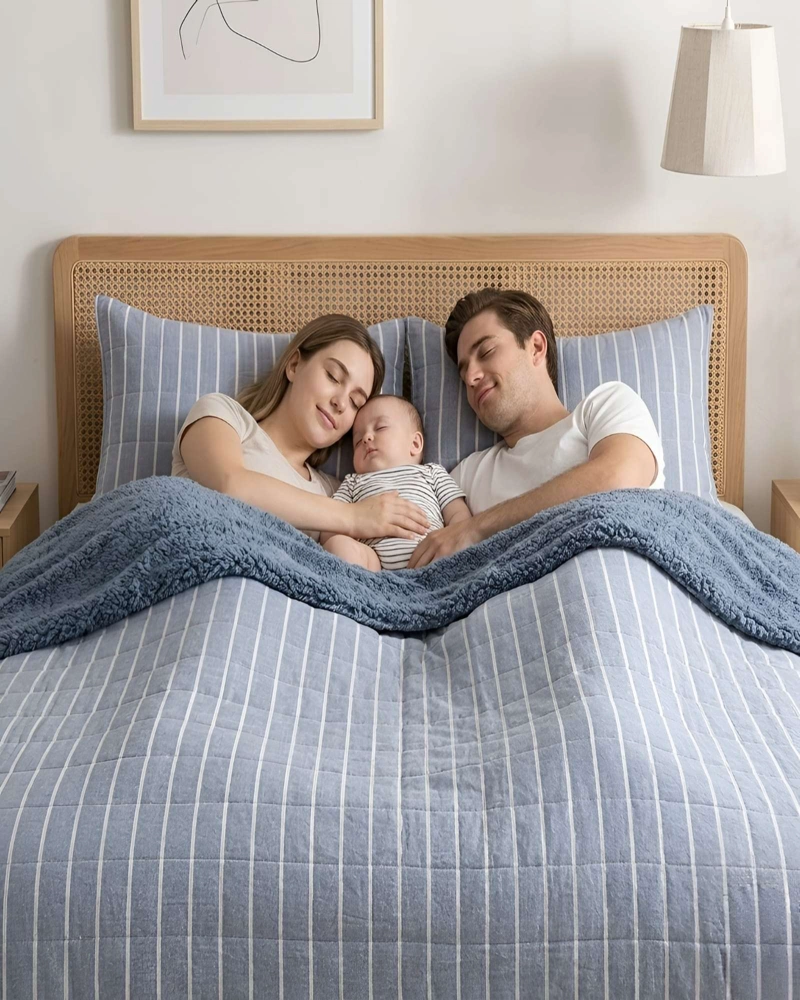 QUILT PALMA CATIONIC KING CON REVERSO DE CHIPORRO SUAVE - 3