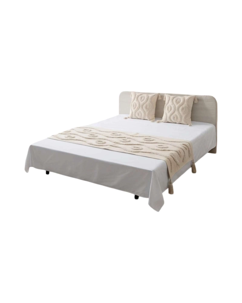 PIECERA DE CAMA MANTA TEJIDA DECORATIVA BOHO - 6