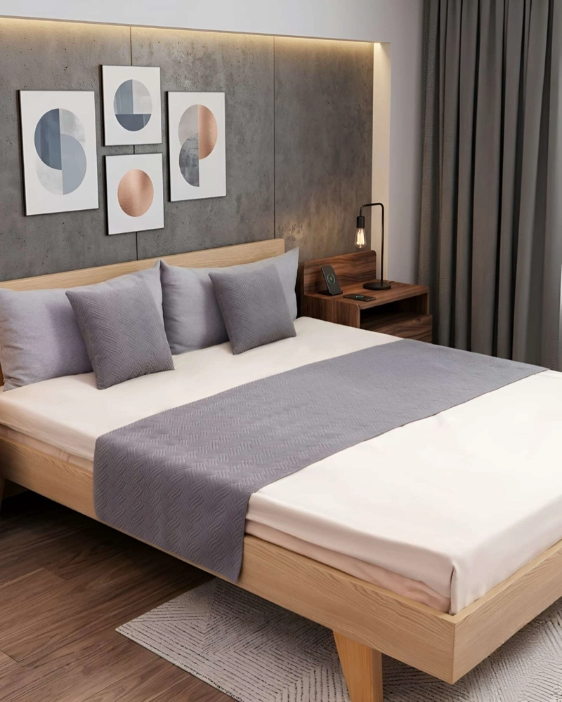 PIECERA DE CAMA PLUSH SUAVE Y ABRIGADA - 4