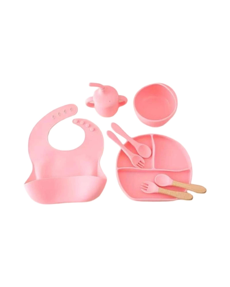 SET DE VAJILLA DE SILICONA PARA BEBE  6 PIEZAS SIN BPA - 6