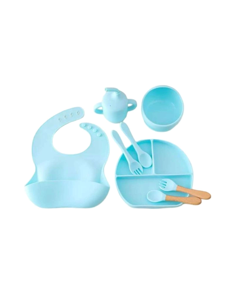 SET DE VAJILLA DE SILICONA PARA BEBE  6 PIEZAS SIN BPA - 6