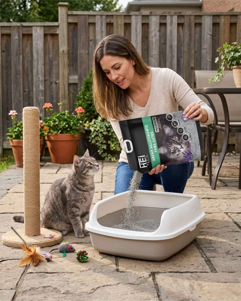 ARENA PARA GATOS CARBON ACTIVO LAVANDA 5L ULTRA ABSORCION - 2