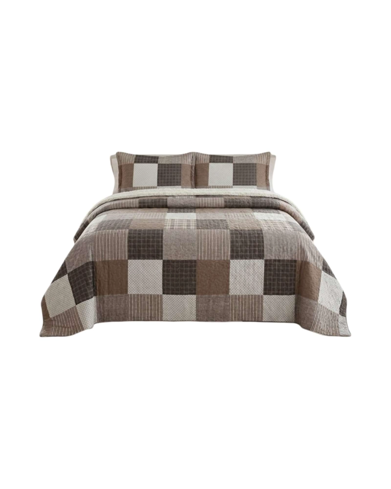JUEGO DE CUBRECAMA SHERPA CALIDEZ SUPERIOR CON SABANAS 2 PLAZAS - 6