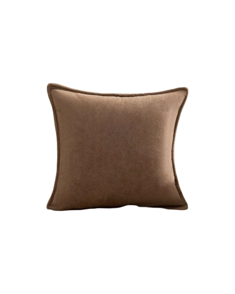 PACK 2 FUNDAS COJIN CON RELLENO DECORATIVA TEXTURA SUAVE CON BORDE - 6