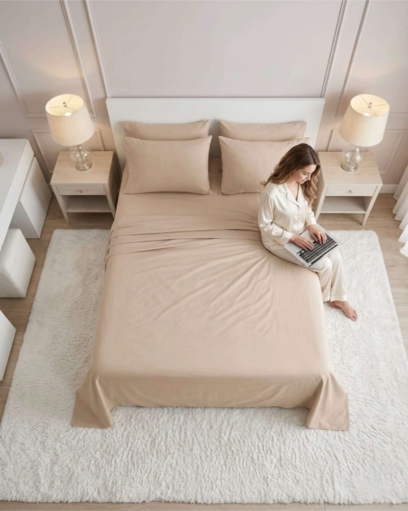SET SABANAS PLAZA KING MAS 2 ALMOHADAS MULLIDAS 6 PIEZAS - 2