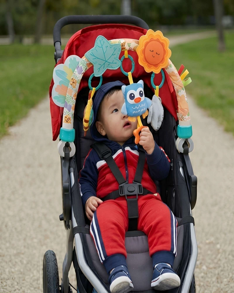 JUGUETE ESTIMULANTE PARA BEBE  - ARCO DE JUEGOS PARA COCHE O SILLA DE AUTO - 2