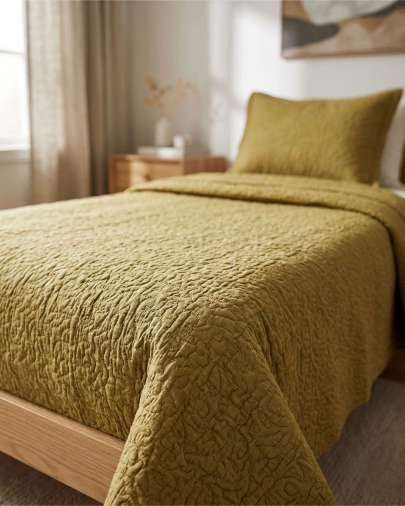 CUBRECAMA QUILT VERANO PLAZA Y MEDIA SUAVE FRESCO CON FUNDA - 1