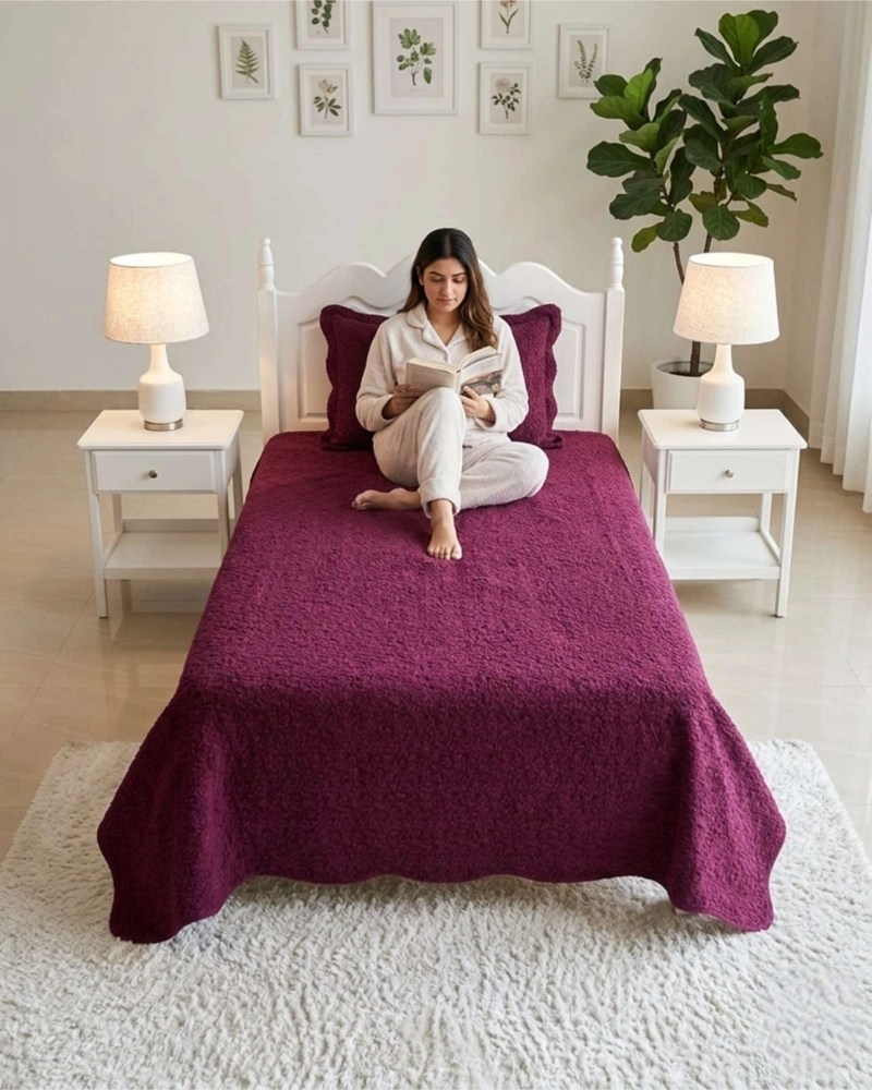 CUBRECAMA QUILT VERANO PLAZA Y MEDIA SUAVE FRESCO CON FUNDA - 3