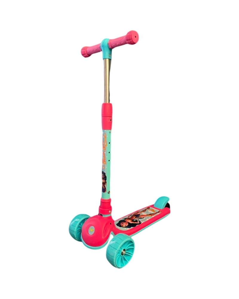 SCOOTER MONOPATIN DE 3 RUEDAS INFANTIL ROSADO TURQUESA - 6