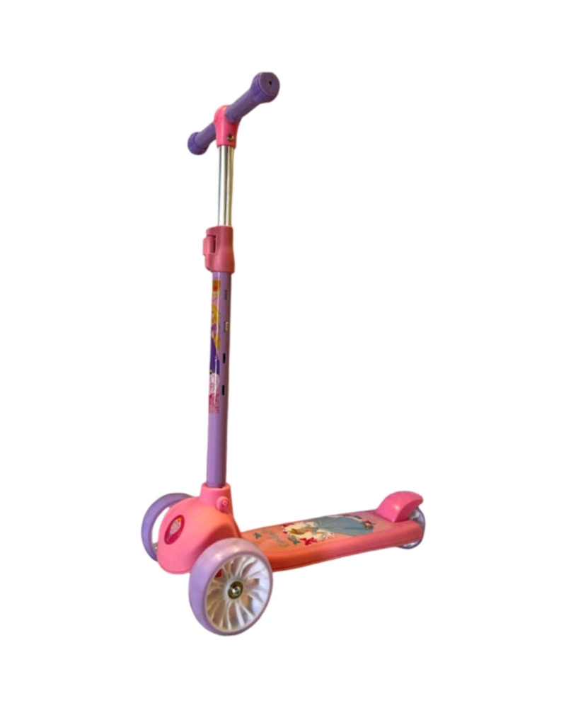 SCOOTER INFANTIL AJUSTABLE CON 3 RUEDAS DE LUCES LED ROSADO - 6