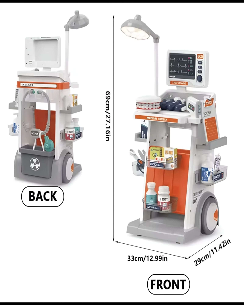 SET DE DOCTOR Y DENTISTA INFANTIL CON CARRO 30 PIEZAS - 6