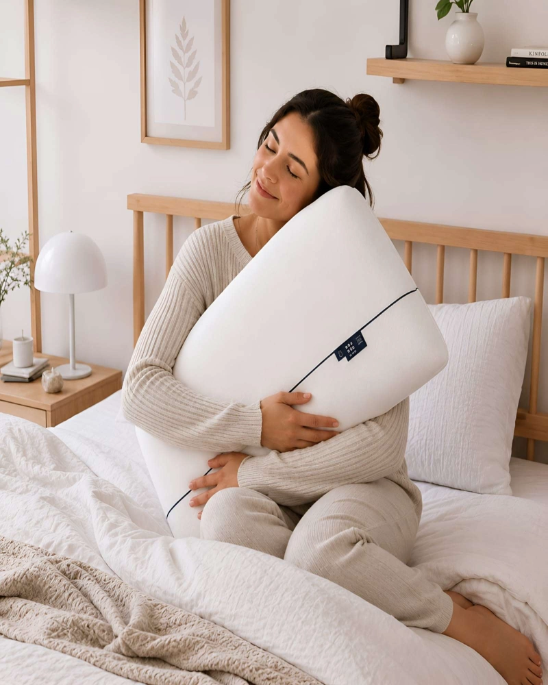 ALMOHADA DE ESPUMA MEMORIA 40X70 CM - DISEÑO ANATOMICO - 4