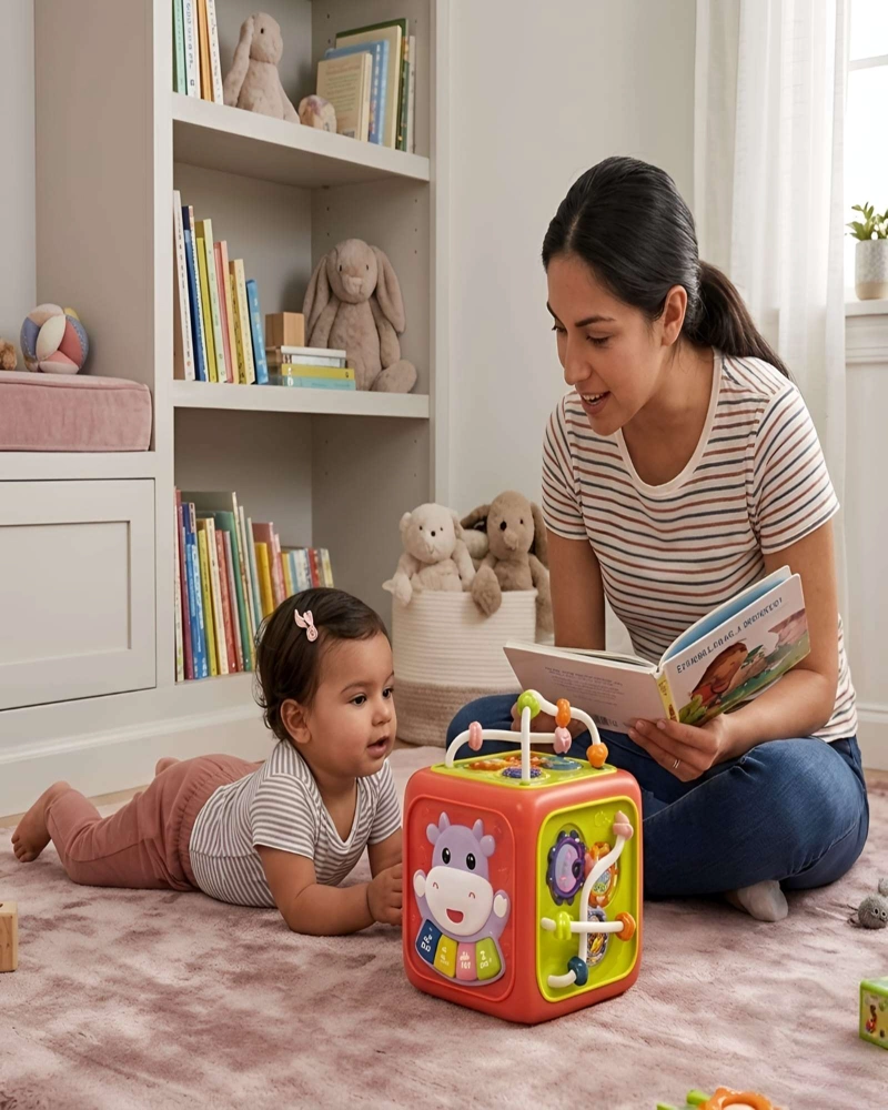JUGUETE PARA BEBE  CUBO DE ACTIVIDADES INTERACTIVO - 4
