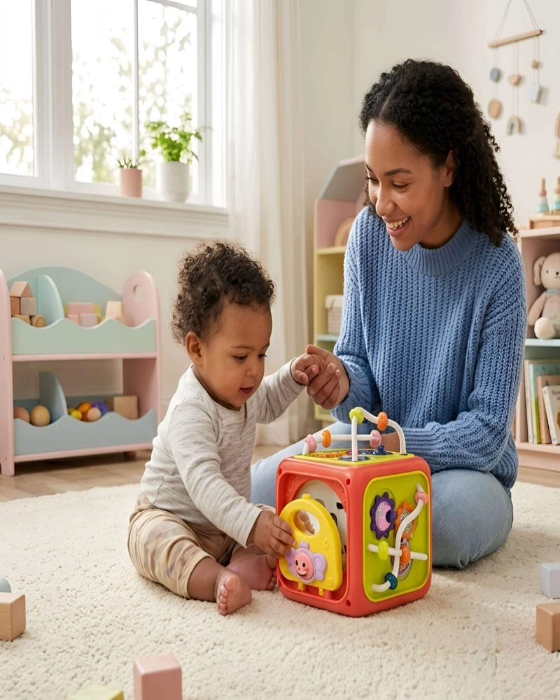 JUGUETE PARA BEBE  CUBO DE ACTIVIDADES INTERACTIVO - 5