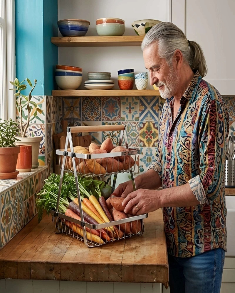 ORGANIZADOR DE COCINA 2 NIVELES PARA ENCIMERA Y ALACENA - 5