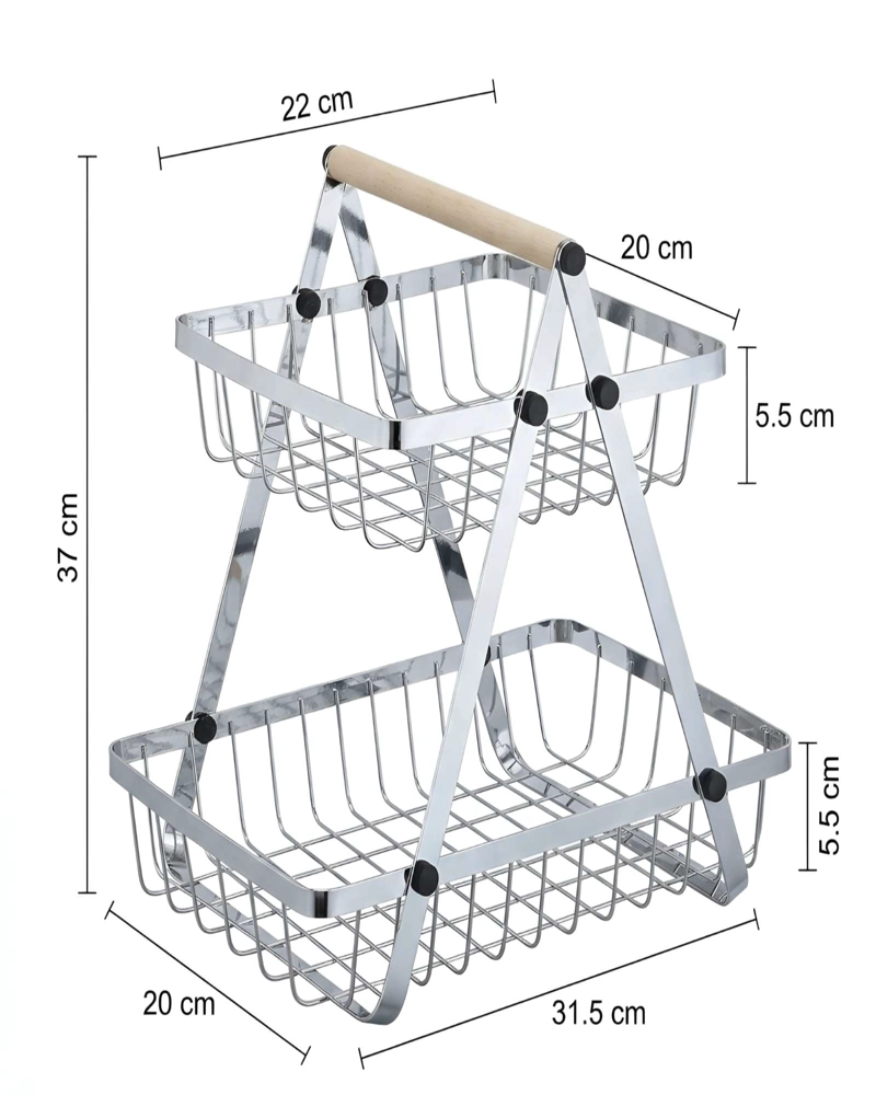 ORGANIZADOR DE COCINA 2 NIVELES PARA ENCIMERA Y ALACENA - 6
