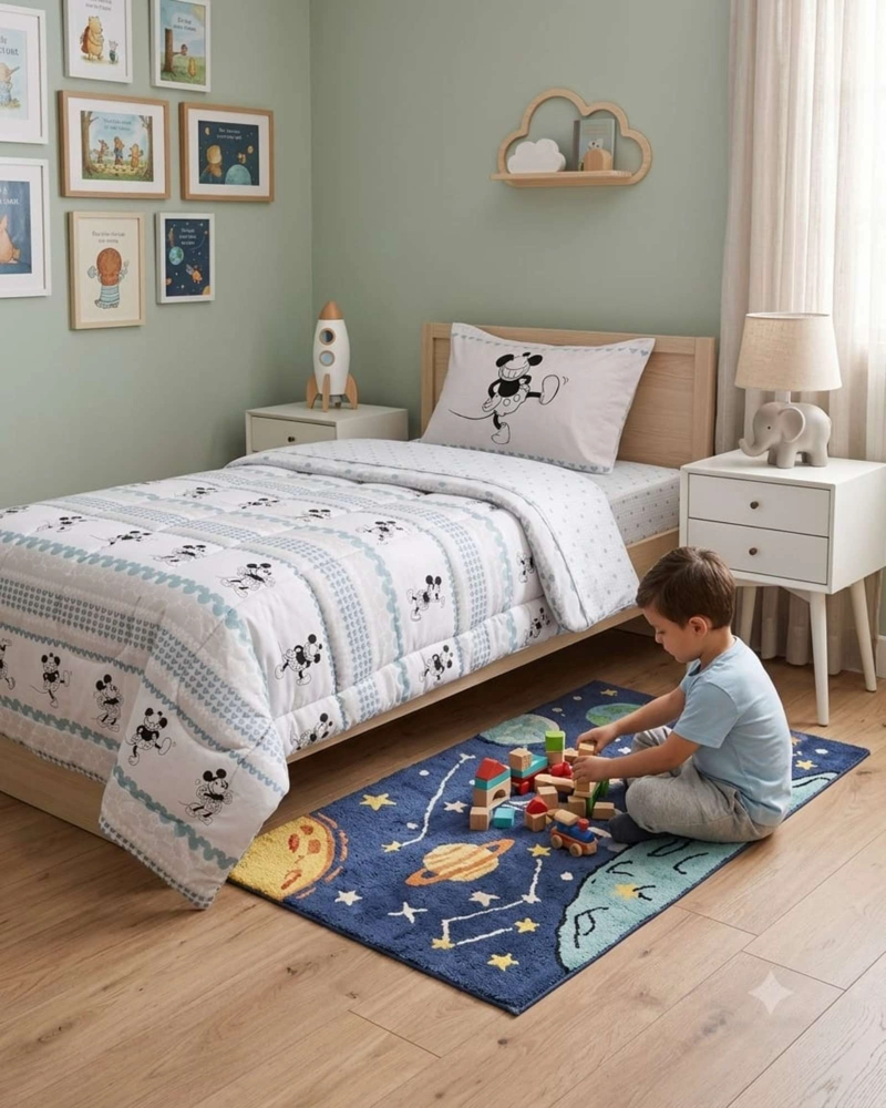 PLUMON 1,5 PLAZAS DISEÑO INFANTIL ESTILO MINIMALISTA - 5