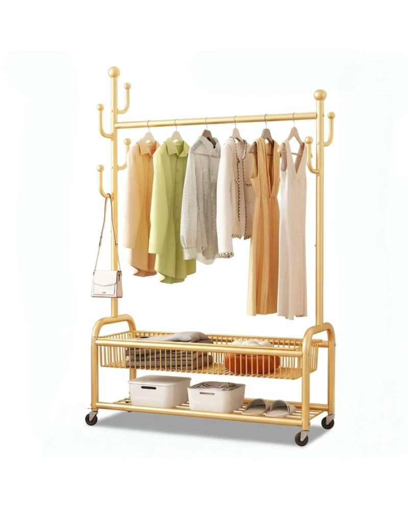 PERCHERO ORGANIZADOR DE ROPA CON RUEDAS MODELO CACTUS - 6