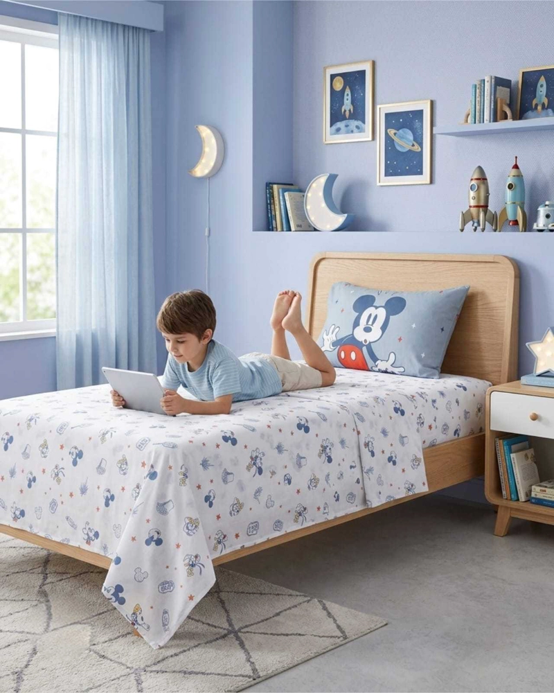 SET DE SABANAS 1,5 PLAZAS ESTAMPADO INFANTIL CONTEMPORANEO - 1