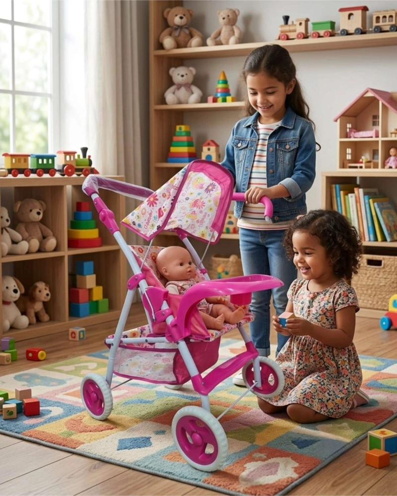 COCHE DE JUGUETE METALICO GRANDE PARA NIÑAS - 1