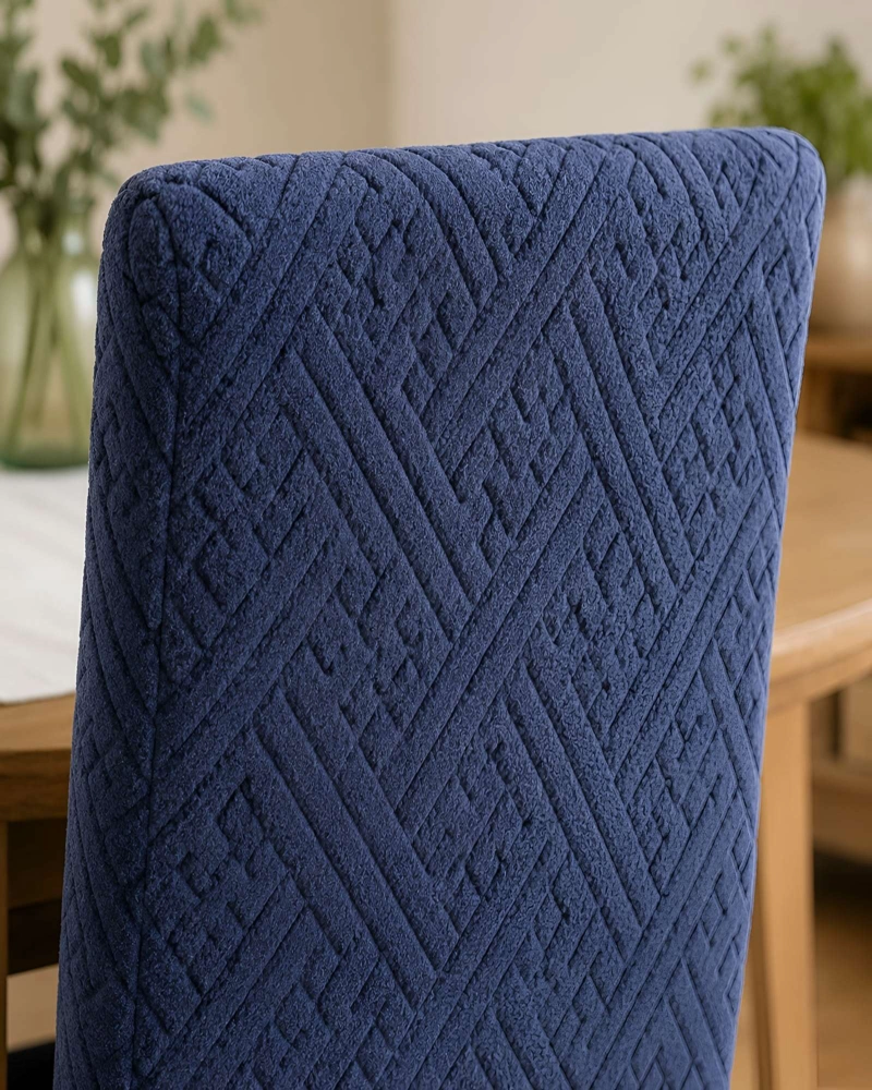 JUEGO DE 6 FUNDAS PARA SILLAS DE COMEDOR AJUSTABLES TEXTURIZADAS - 6