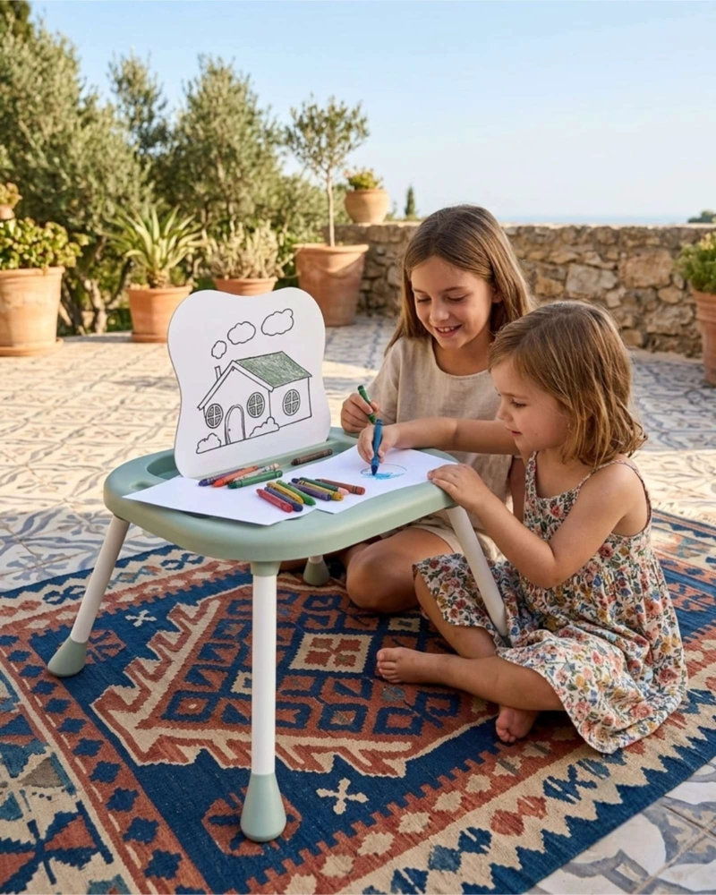 SILLA DE COMER BEBE  6 EN 1 MULTIFUNCIONAL Y SET ALIMENTACION - 5