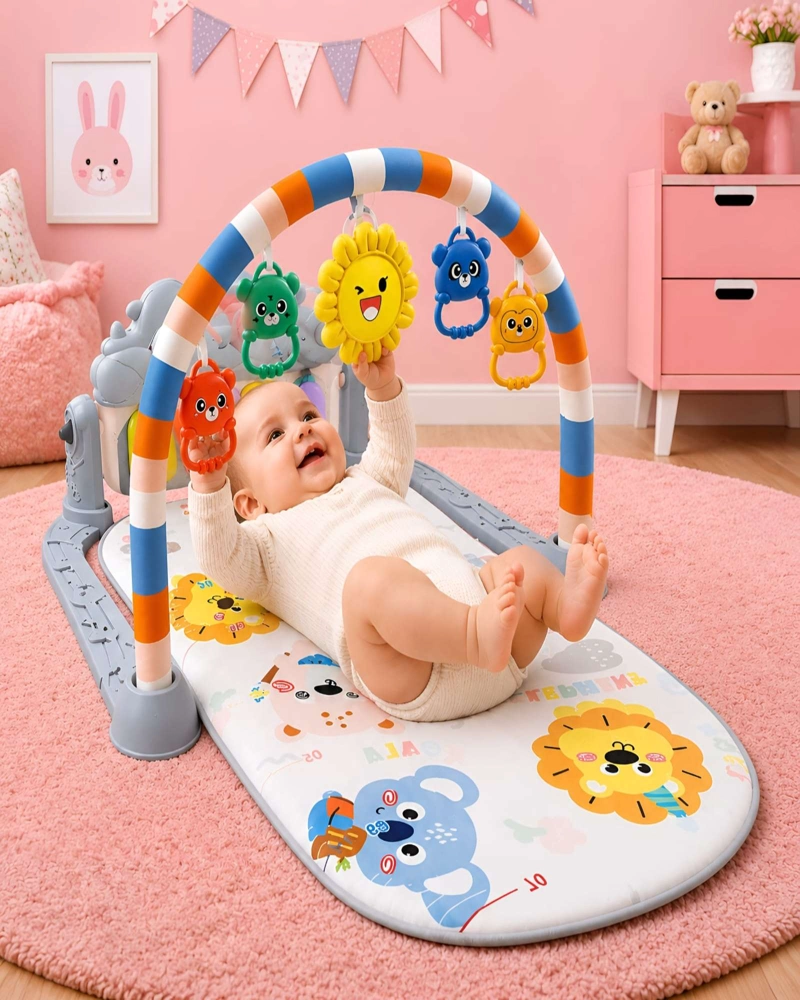 GIMNASIO DE ESTIMULACION TEMPRANA CON PIANO MUSICAL PARA BEBE S - 5