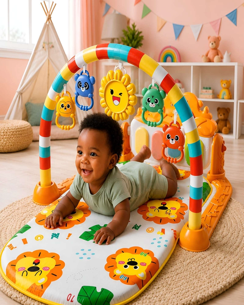 GIMNASIO DE ESTIMULACION TEMPRANA CON PIANO MUSICAL PARA BEBE S - 2
