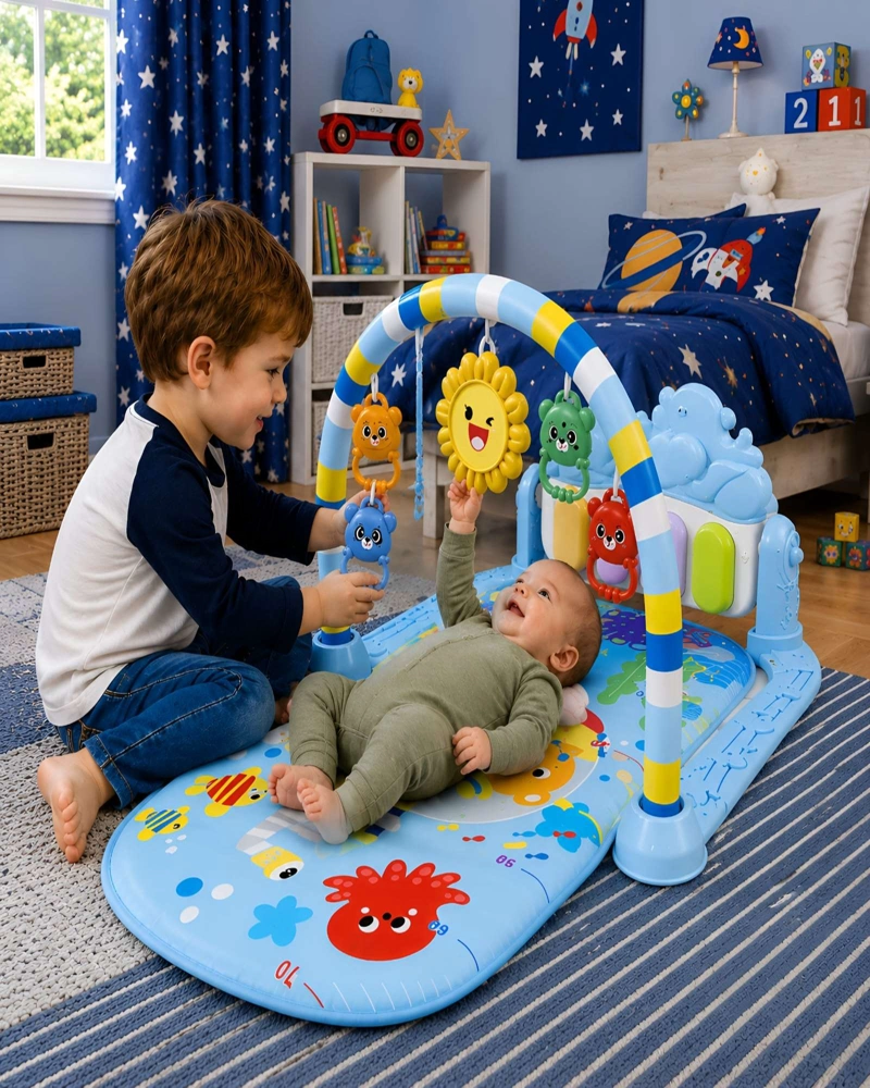 GIMNASIO DE ESTIMULACION TEMPRANA CON PIANO MUSICAL PARA BEBE S - 2
