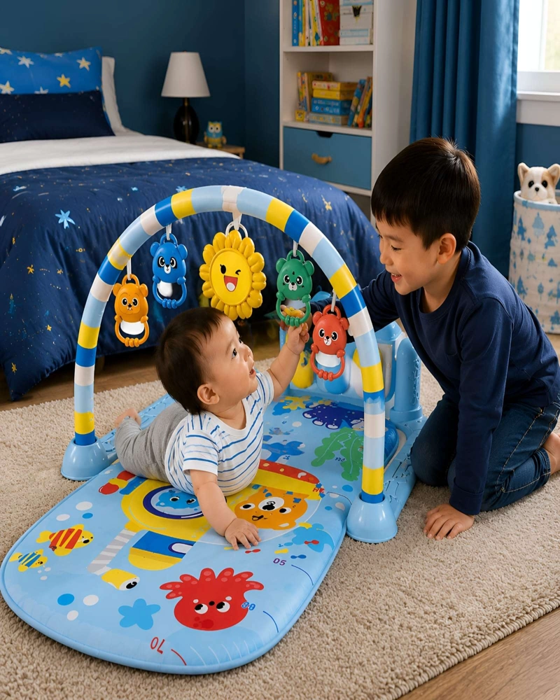 GIMNASIO DE ESTIMULACION TEMPRANA CON PIANO MUSICAL PARA BEBE S - 4