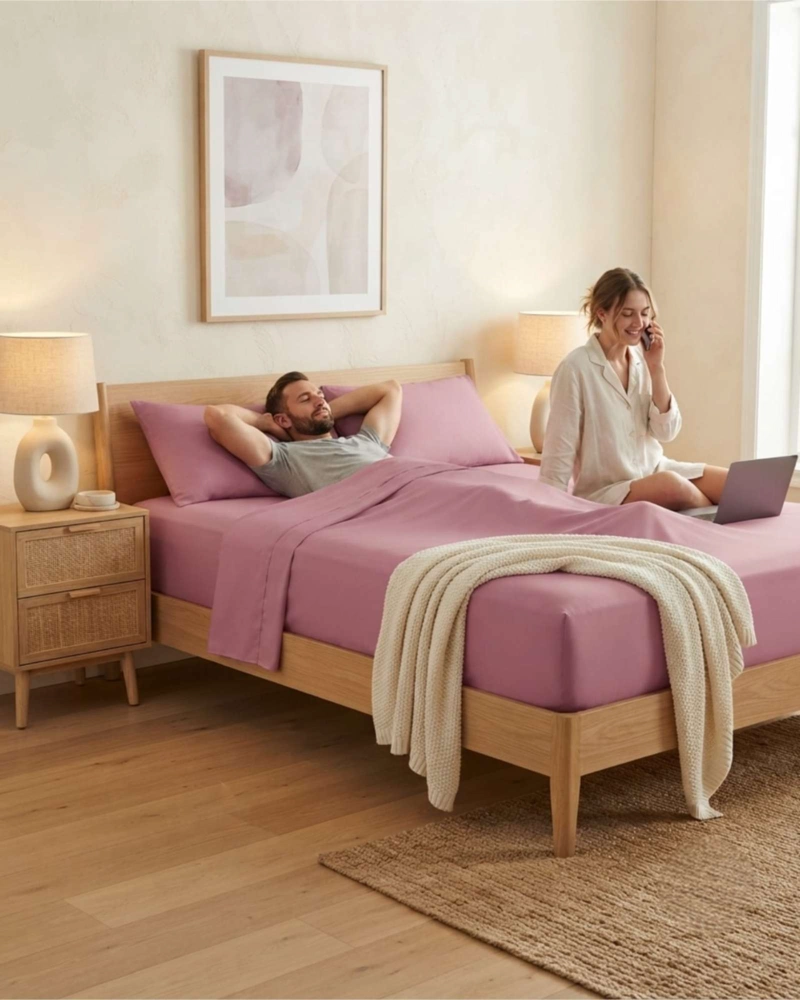 JUEGO DE SABANAS ESTILO DE REVISTA PARA DORMITORIO KING - 5