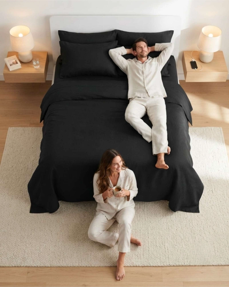 JUEGO DE SABANAS ESTILO DE REVISTA PARA DORMITORIO 2 PLAZAS - 5