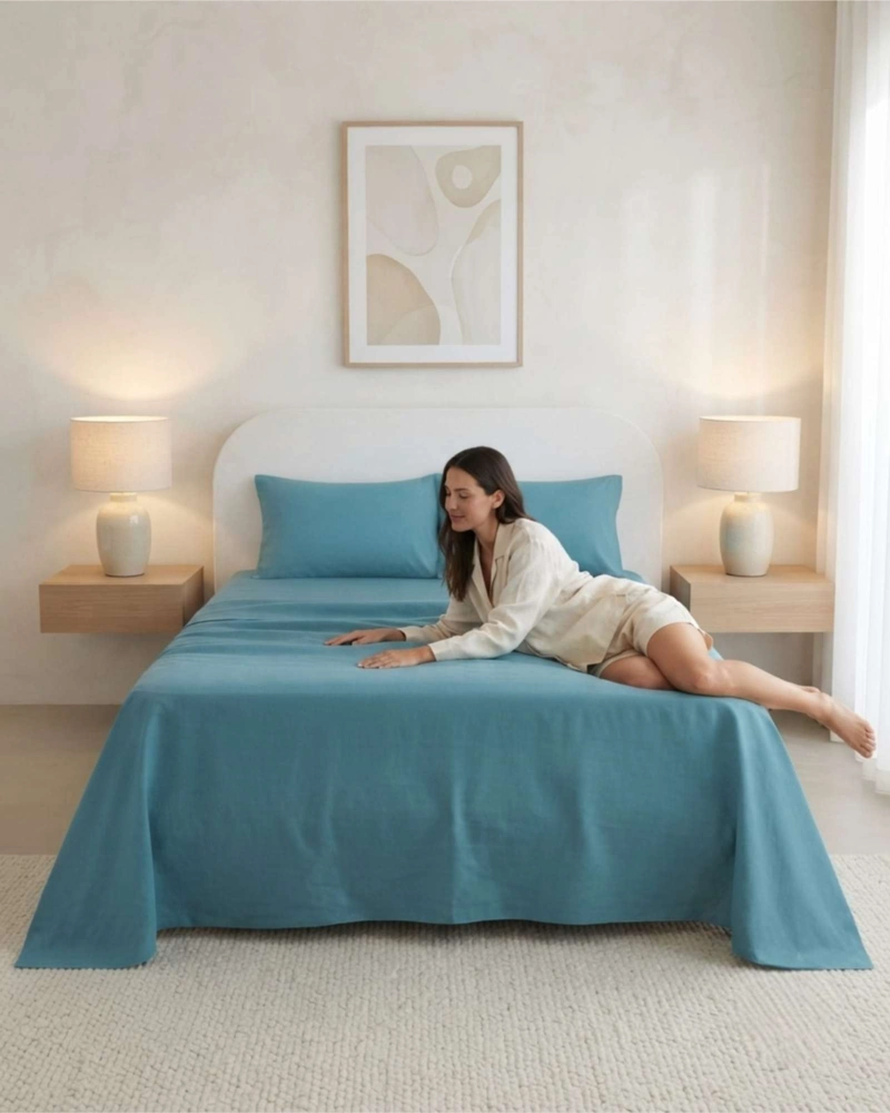 JUEGO DE SABANAS ESTILO DE REVISTA PARA DORMITORIO 2 PLAZAS - 3