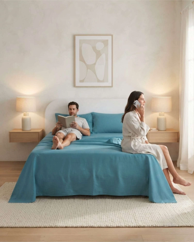 JUEGO DE SABANAS ESTILO DE REVISTA PARA DORMITORIO 2 PLAZAS - 4