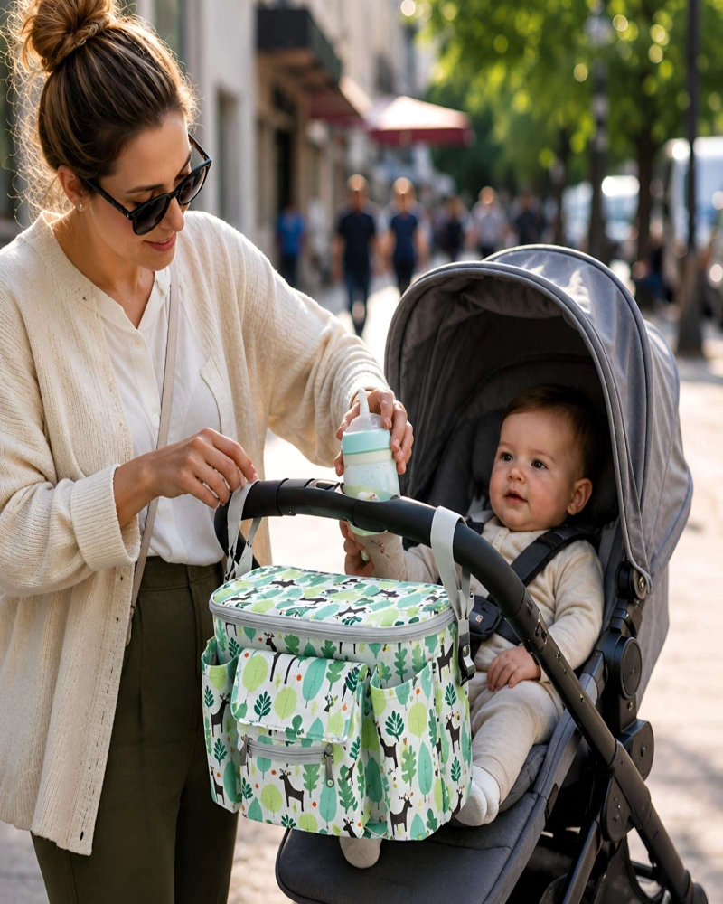 BOLSO ORGANIZADOR UNIVERSAL PARA COCHE DE BEBE - 5